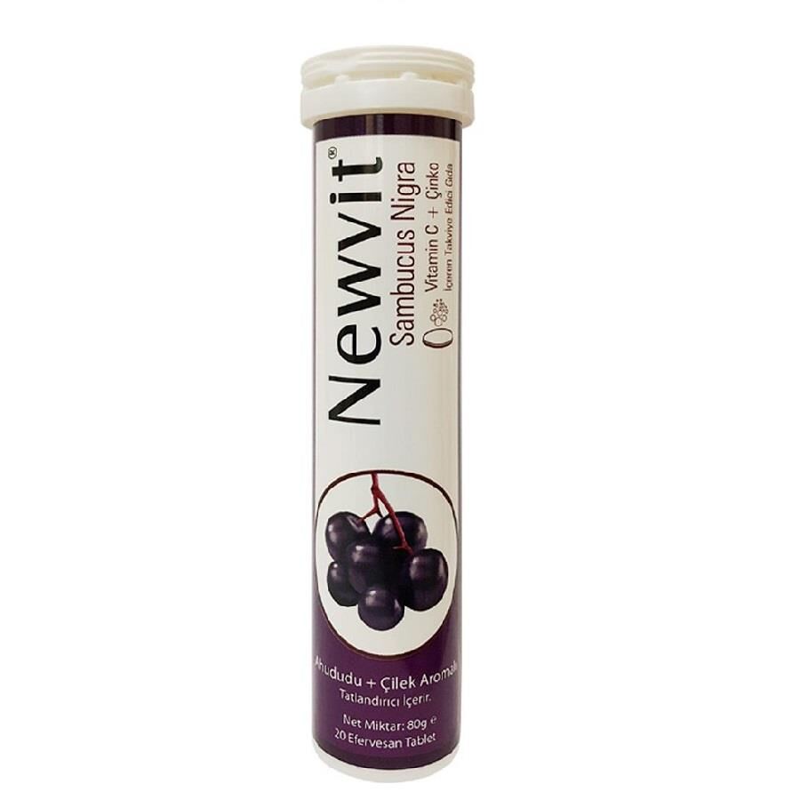 Newvit Sambucus Nigra Vitamin C + Çinko 20 Efervesan Tablet