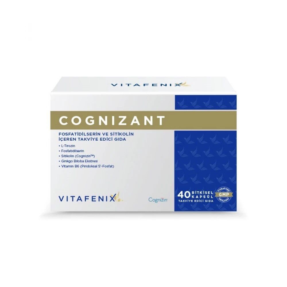 Vitafenix Cognizant Fosfatidilserin Sitikolin 40 Bitkisel Kapsül
