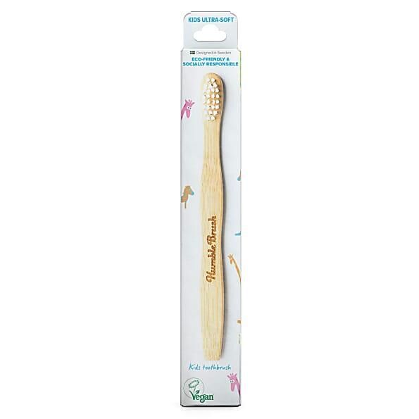 Humble Brush Kids Beyaz Bambu Diş Fırçası Ultra Soft