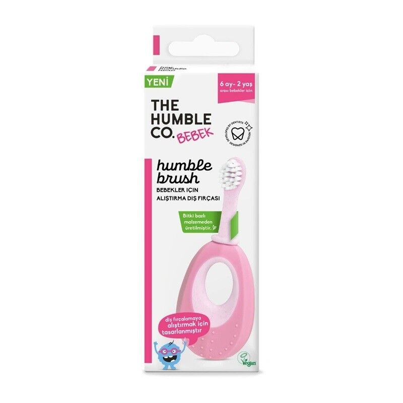 Humble Brush Baby Bebek Alıştırma Diş Fırçası Pembe