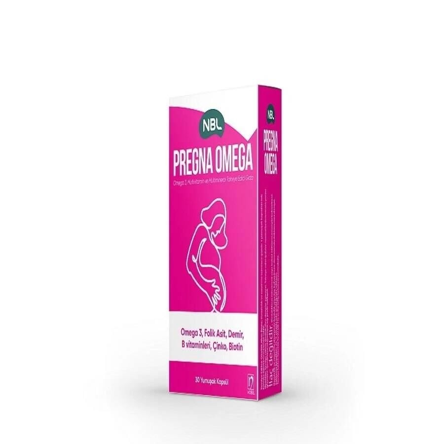 NBL Pregna Omega 3 Multivitamin Mineral 30 Kapsül