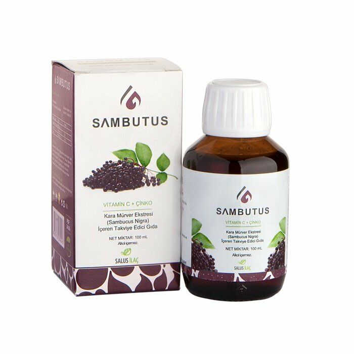 Sambutus Kara Mürver Ekstresi Vitamin C Çinko Şurubu