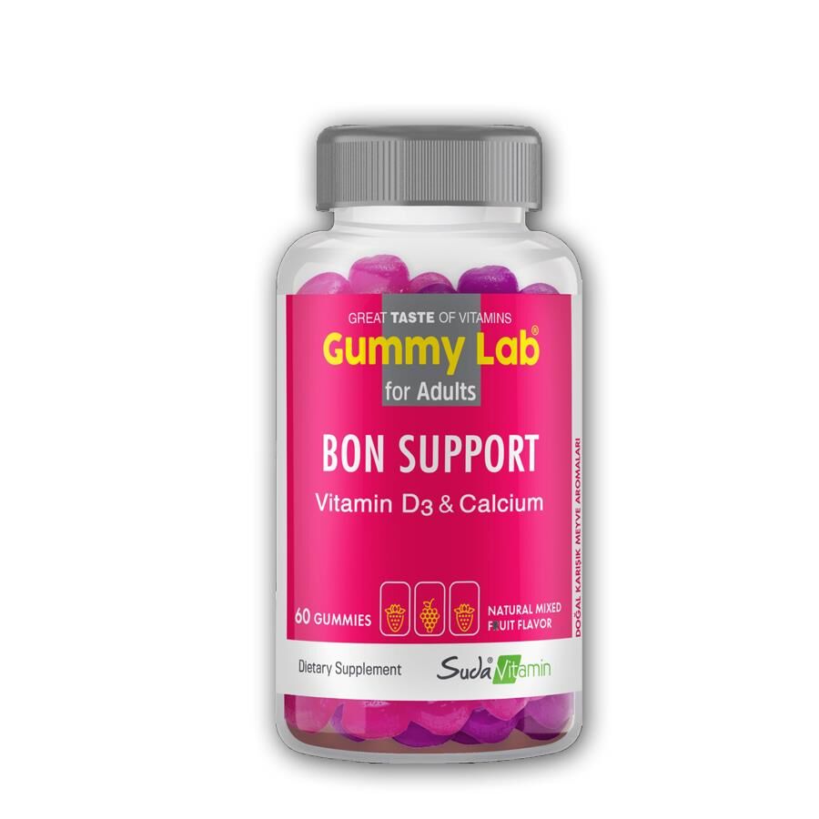 Gummy Lab Bon Support Vitamin D3 Calcium 60 Gummies