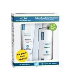 Dermoskin Şampuan Yağlı Saçlara Özel 200 ml + Saç Bakım Kremi 75 ml Hediye