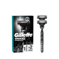 Gillette Mach3 Charcoal Makine + Yedek Bıçaklı 2'l
