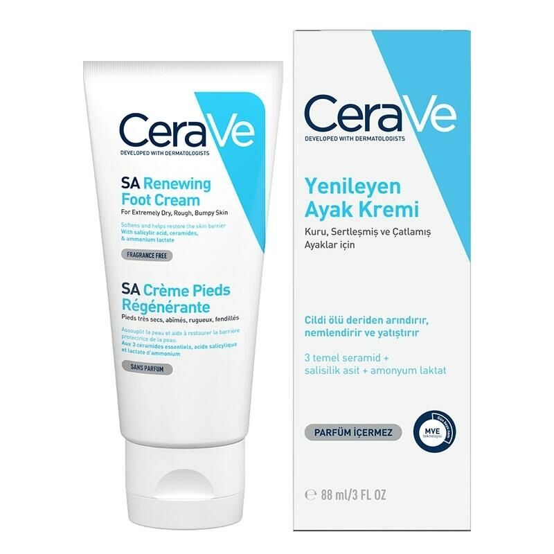 CERAVE Renewing SA Foot Cream 89ml - Yenileyen Ayak Kremi