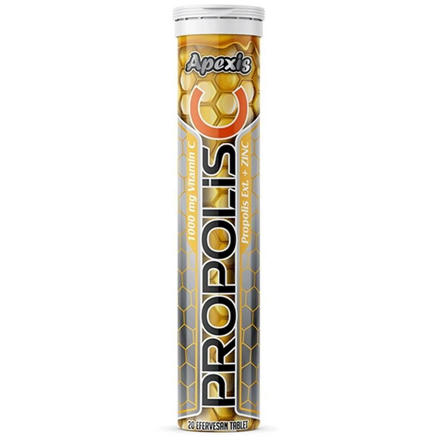 Apexis Propolis Vit C 1000mg + Zinc 20 Efervesan