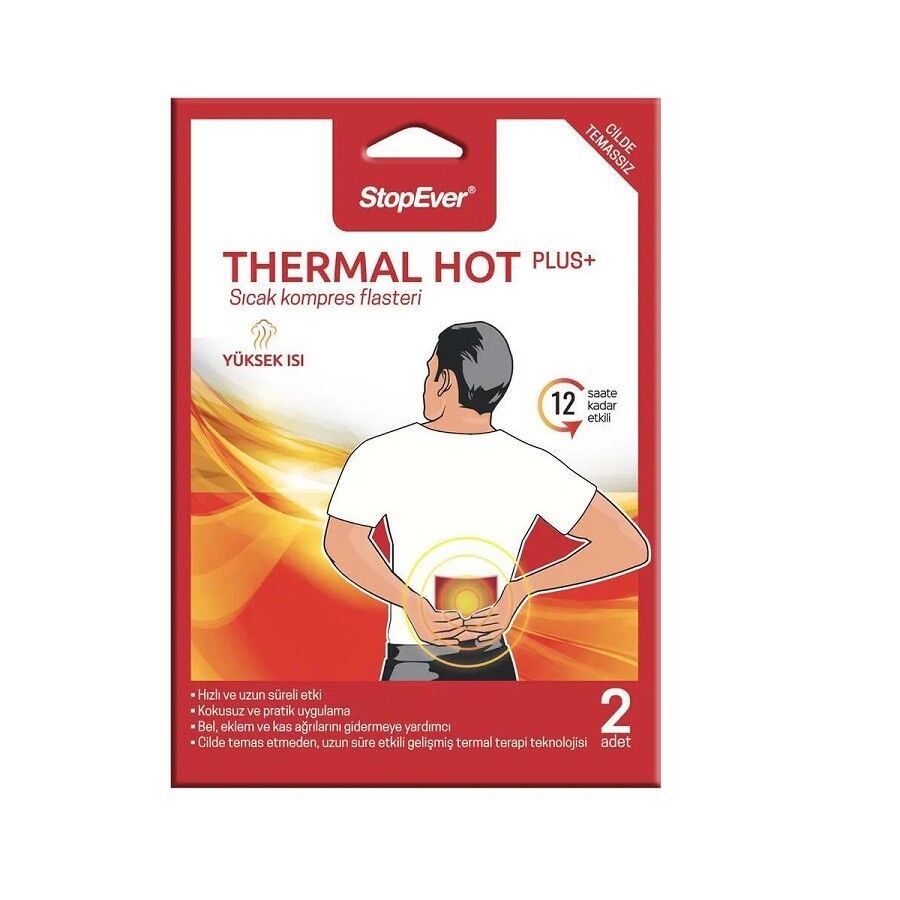 StopEver Thermal Hot Plus Sıcak Kompres Flasteri 2li