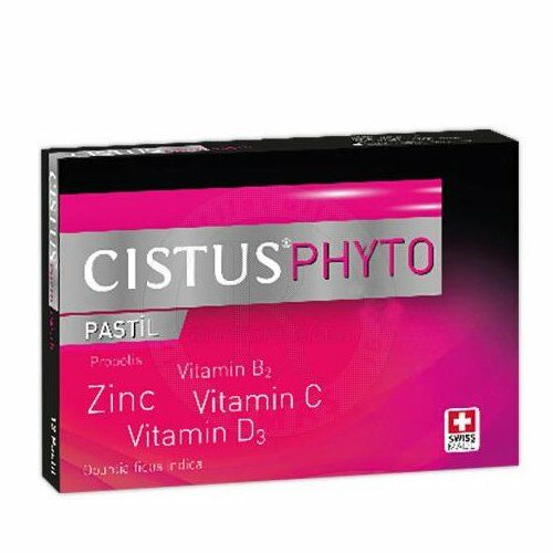 Cistus Phyto Pastil Propolis Vitamin C Vitamin D3 Vitamin B12 ve Çinko Pastil 12 li