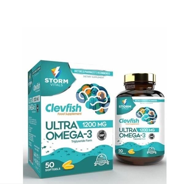 Storm Vitals Clevhish Omega Ultra 1200 50 Softjel Kapsül