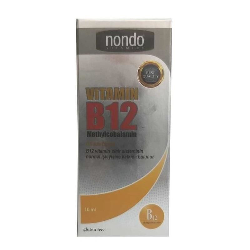 Nondo Vitamin B12 Methylcobalamin 10ml Dil Altı Damla