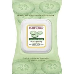 Burt's Bees Facial Cleansing Towelettes, Cucumber and Sage 30lu
