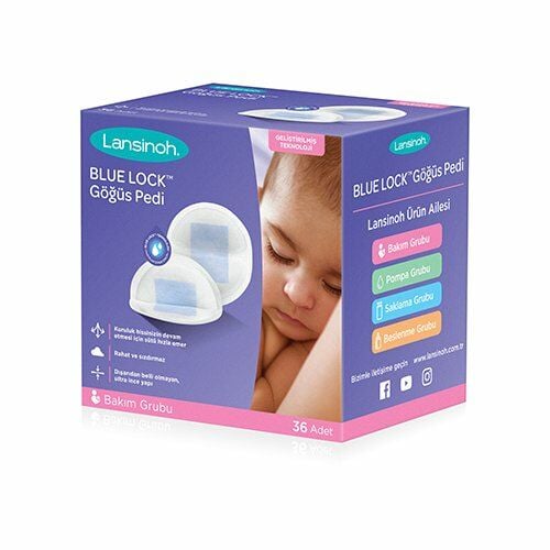 Lansinoh Blue Lock Göğüs Pedi 36 lı