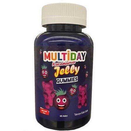 Multiday Kara Mürver Jelly 60 Adet