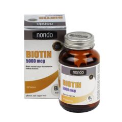 Nondo Biotin 5000mcg 30 Kapsül