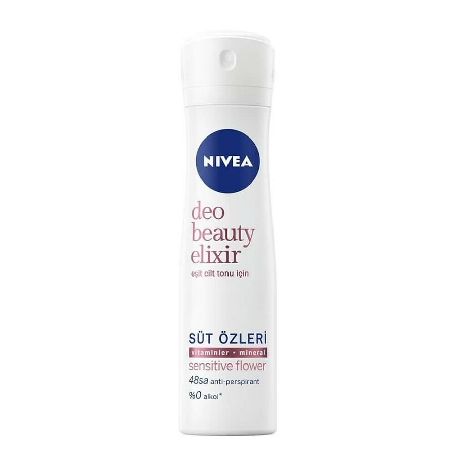Nivea Women Beauty Elixir Süt Özleri Sensitive Flower 150 ML