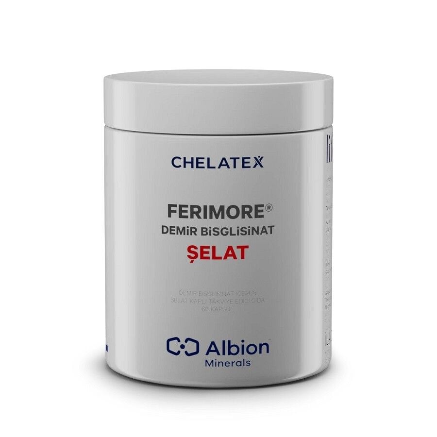 Chelatex Ferimore Demir Bisglisinat Şelat 60 Kapsül
