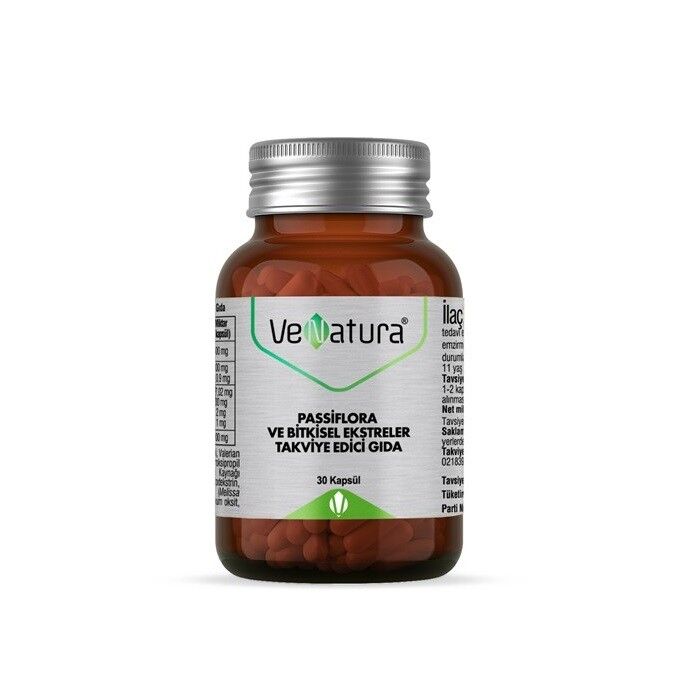 Venatura Passiflora ve Bitkisel Ekstreler 30 Kapsül