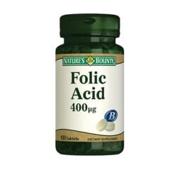 Natures Bounty Folic Acid 400 mcg 100 Tablet