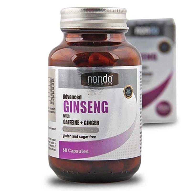 Nondo Advanced Ginseng With Caffeine + Ginger 60 Kapsül