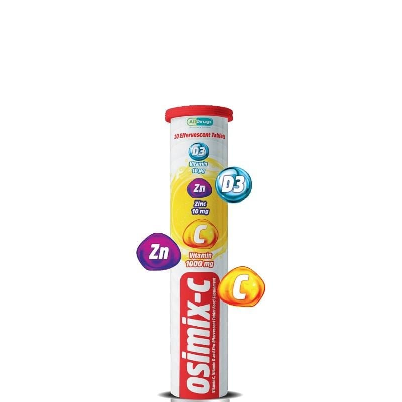 Osimix-C Vitamin C,D3, Çinko 20 Efervesan Tablet