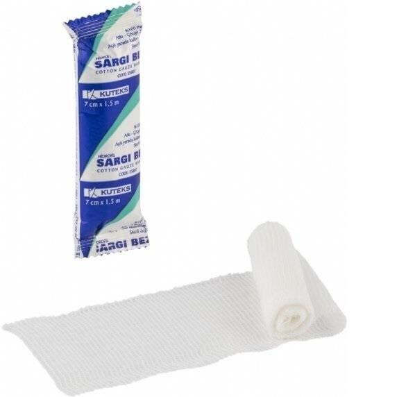 Kuteks Hidrofil Sargı Bezi 7 cm x 1,5 Metre
