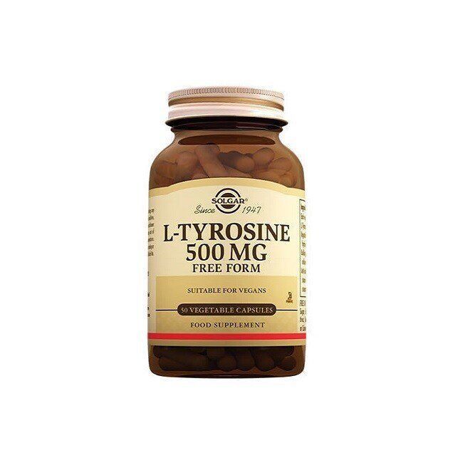 Solgar L-Tyrosine 500mg 50 Vegi Kapsül