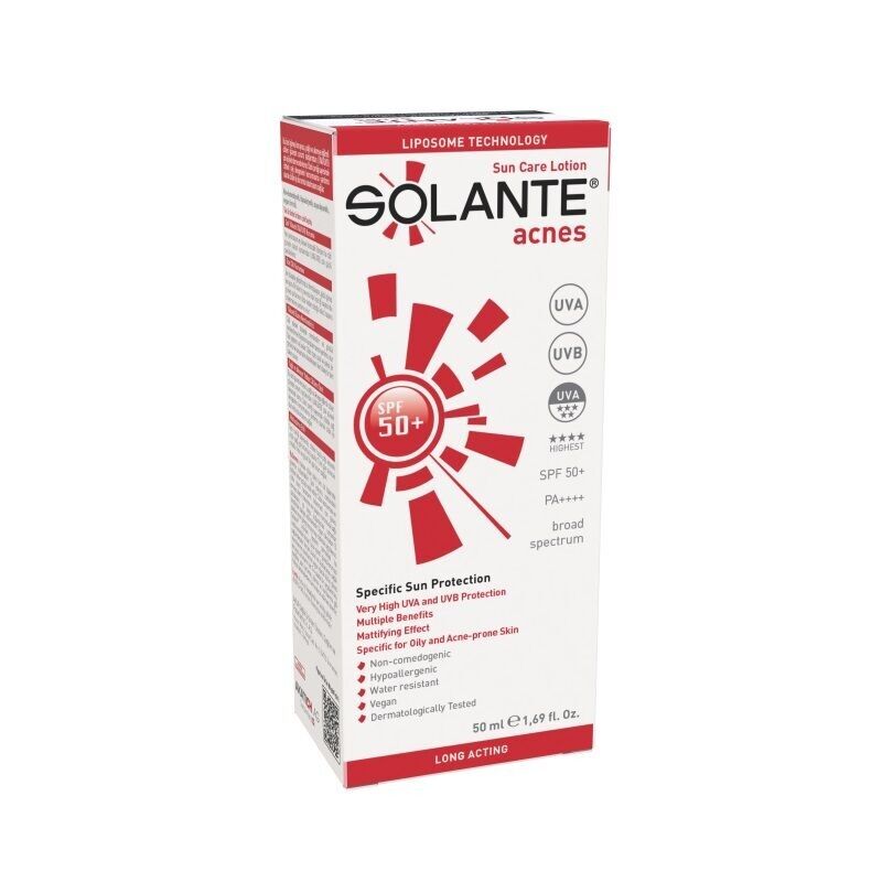 Solante Acnes Sun Care Lotion Long Acting SPF50+ 50ml