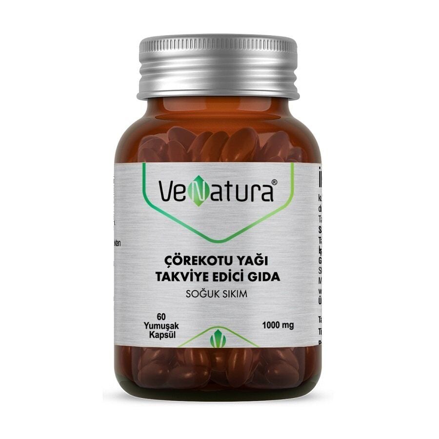 VeNatura Çörekotu Yağı Soğuk Sıkım 60 Yumuşak Kapsül