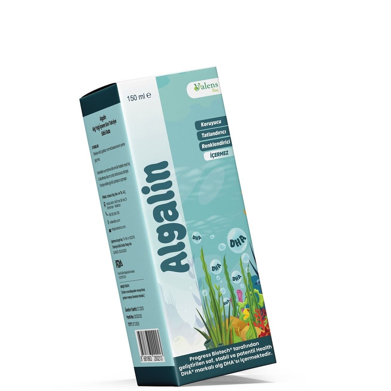 Algalin Sıvı Takviye Edici Gıda 150ml