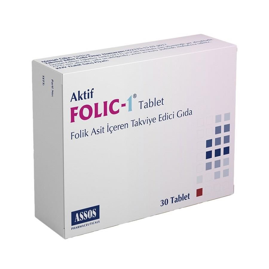 Folic - 1 Tablet 30' lık (Aktif) 4000mcg