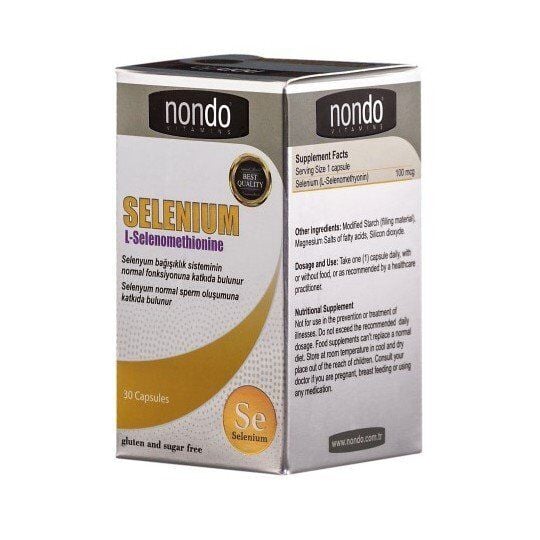 Nondo Selenium (Selenyum) 100mcg 30 Kapsül