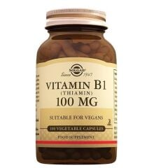Solgar Vitamin B1 - Thiamin 100mg 100 Kapsül