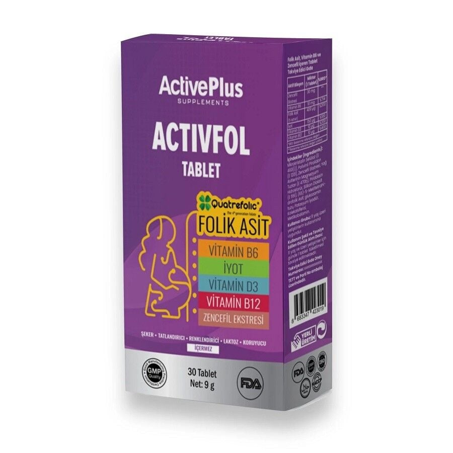 Activeplus Activefol Folik Asit 30 Tablet