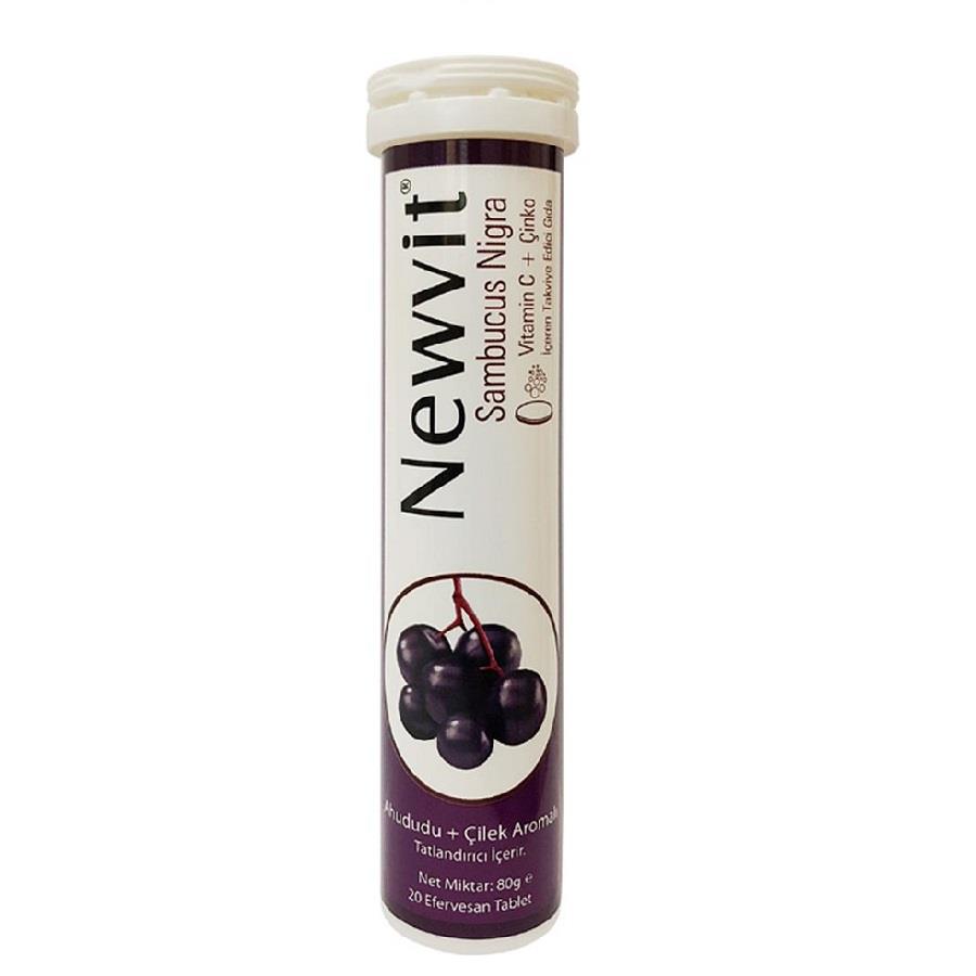 Newvit Sambucus Nigra Vitamin C + Çinko 20 Efervesan Tablet