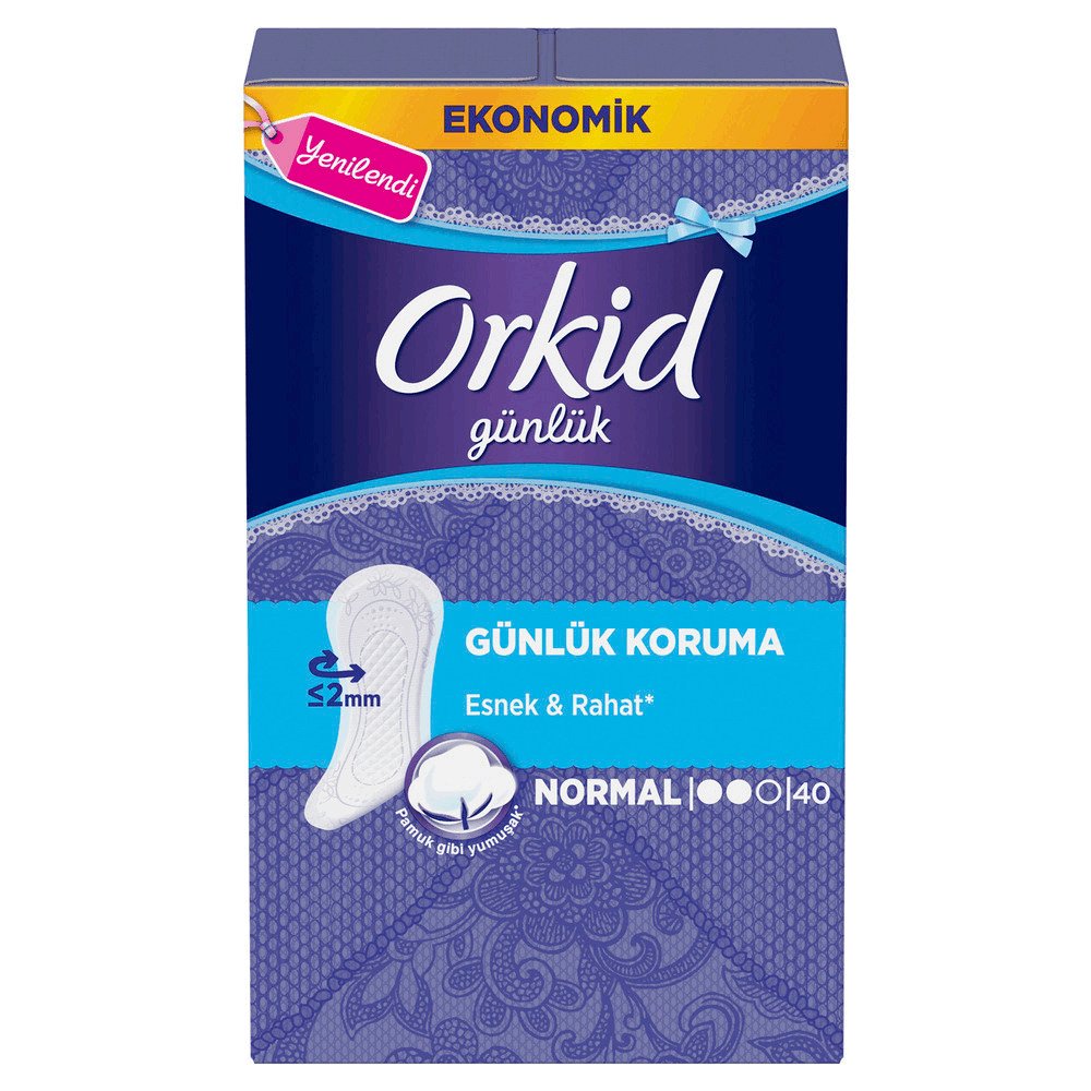Orkid Günlük Ped Normal Ekonomik Paket 40 Ped