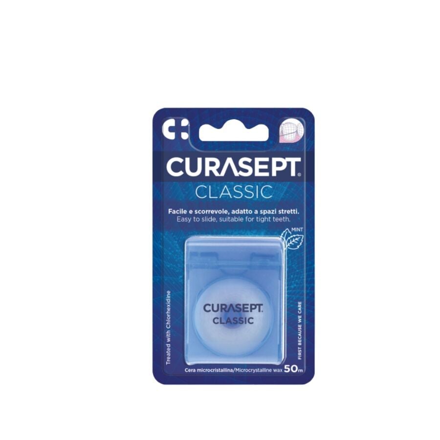 Curasept Floss Classic Cerato Clorexidina Diş İpi 50m
