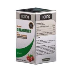 Nondo Cranberry With İnülin + D-Mannose 30 Kapsül