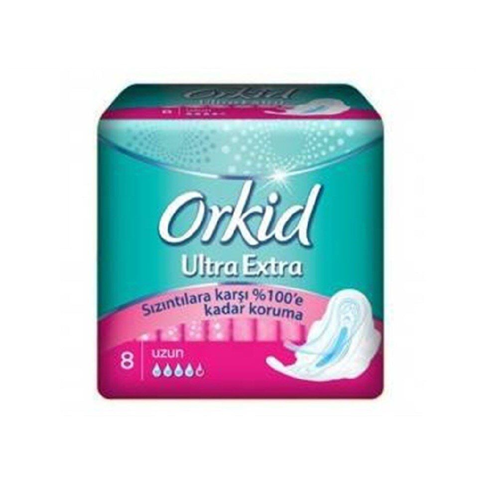 Orkid Ultra Extra Kanatlı UZUN 8 li