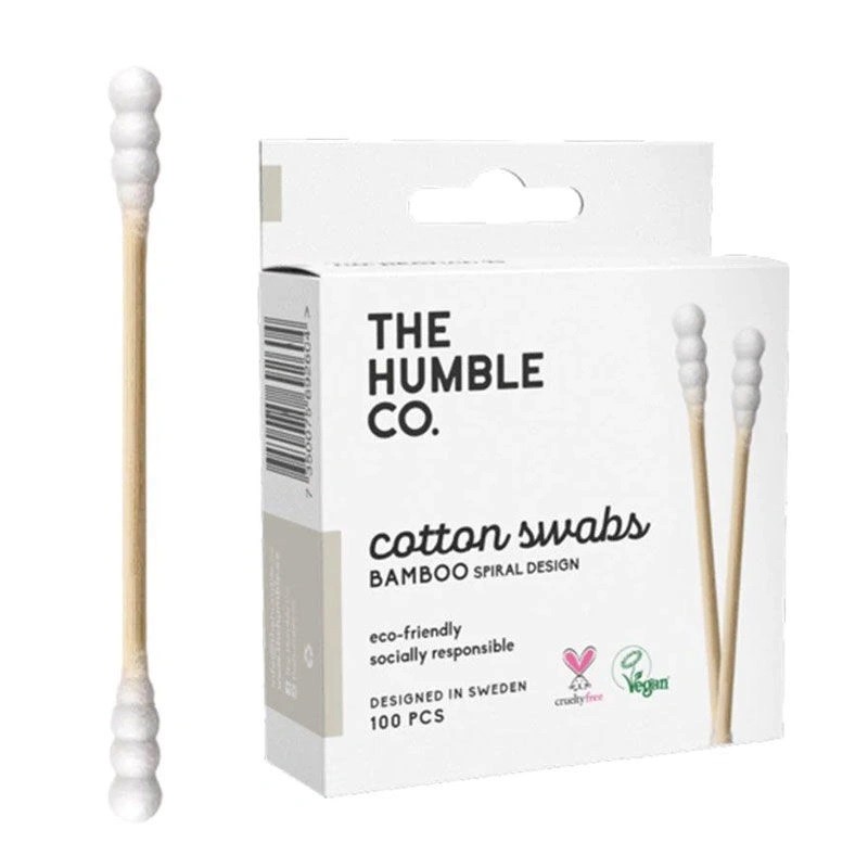 Humble Kulak Çubuğu Spiral Bambu Beyaz 100'lü
