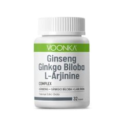 Voonka Ginseng Ginkgo Biloba L-Arginine 30 Kapsül