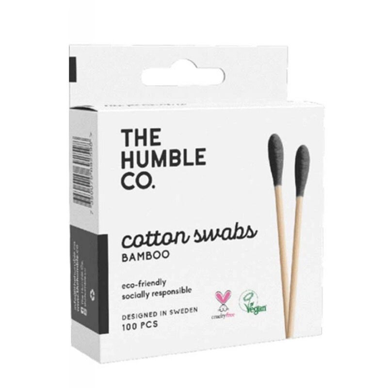 Humble Cotton Bambu Siyah Kulak Çubuğu 100lü