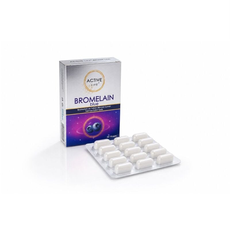 Active Life Bromelain Blue 30 Kapsül