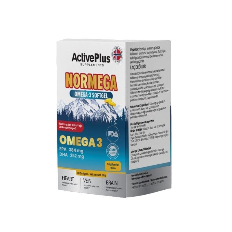 Activeplus Normega 60 Softjel Kapsül