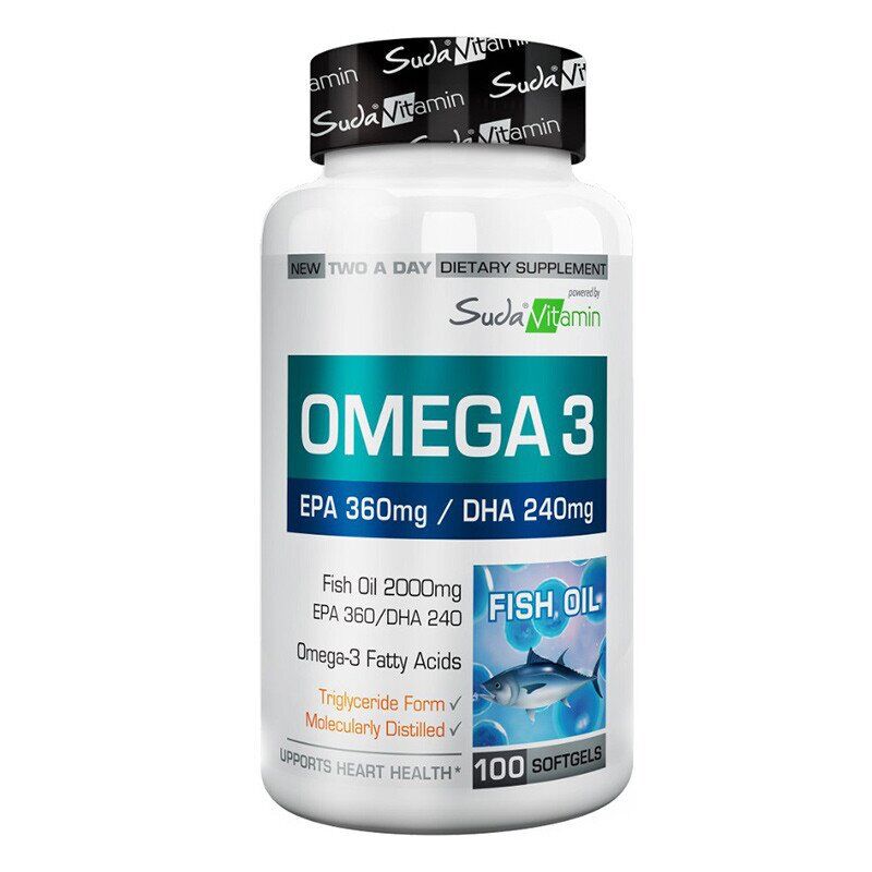 Suda Vitamin Omega 3 - Fish Oil 2000mg 100 Softgel Kapsül