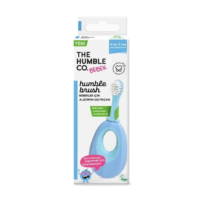 Humble Brush Baby Alıştırma Diş Fırçası - Mavi