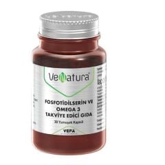 Venatura Fosfotidilserin ve Omega 3 İçeren Takviye Edici Gıda 30 Kapsül