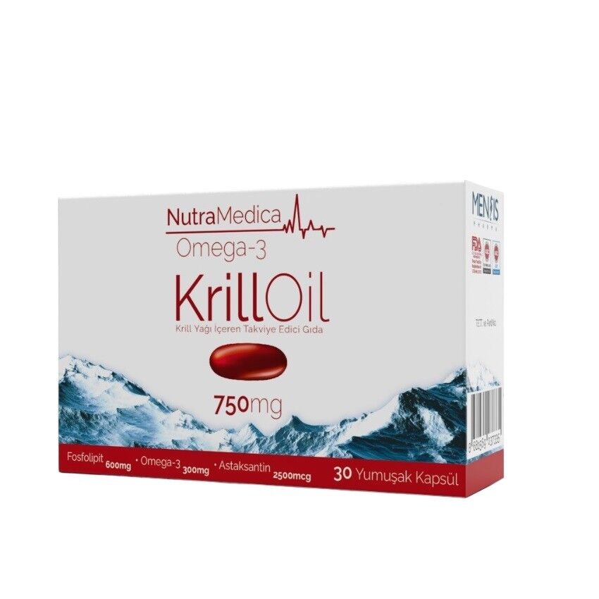 Nutramedica Omega 3 Krill Oil 750 mg 30 Kapsül