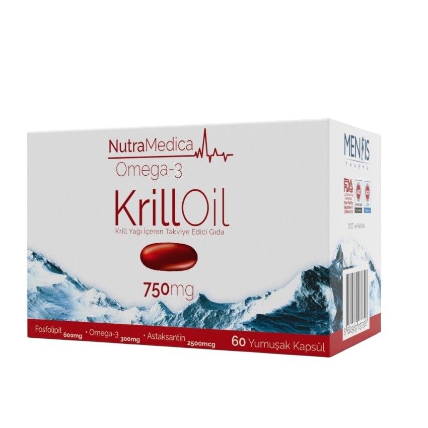 Nutramedica Omega 3 Krill Oil 750 mg 60 Kapsül