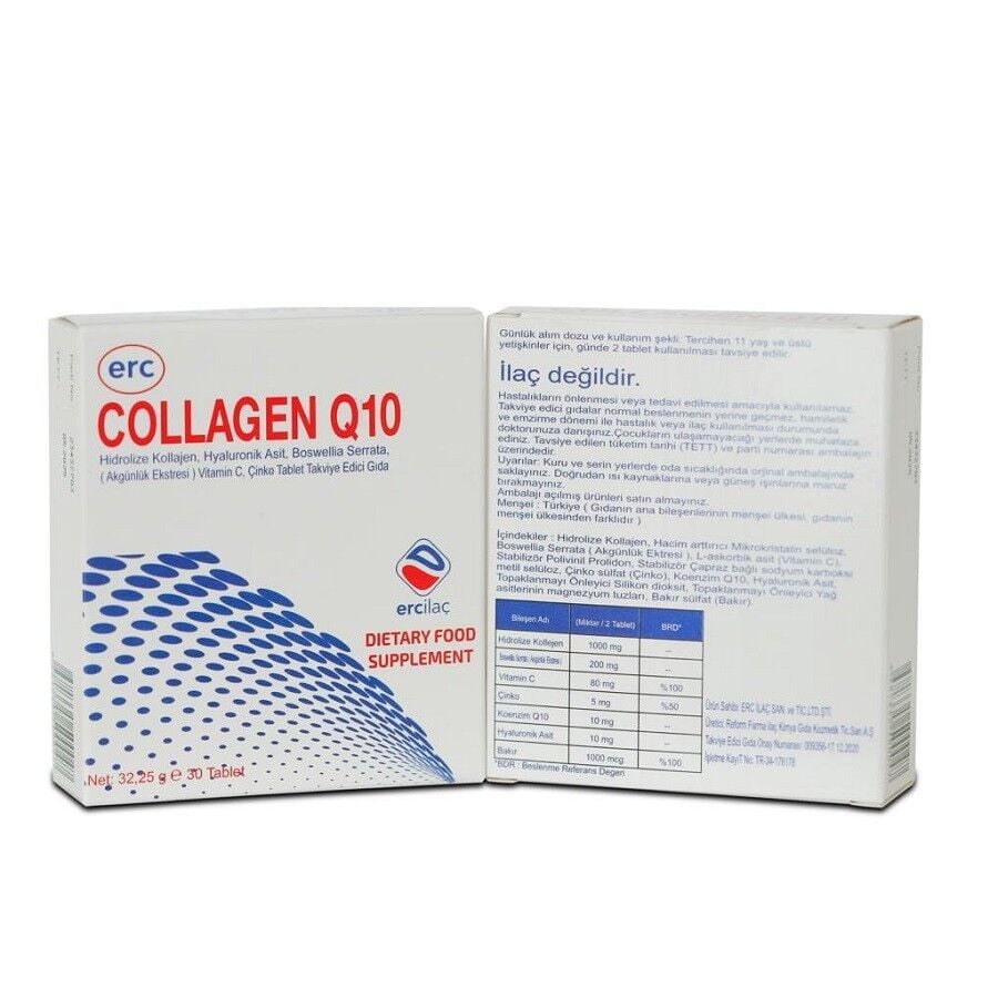 ERC Collagen Q10 30 Kapsül